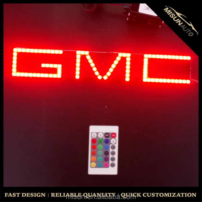 led halo ring GMC emblem light waterproof angel eyes truck front light