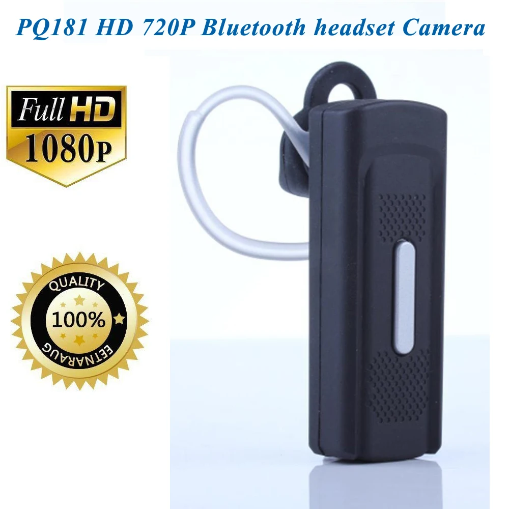 720P Скрытая портативная мини-камера с наушниками, мини DV-видеокамера с высокопроизводительной Bluetooth-гарнитурой, камера наблюдения за няней PQ181