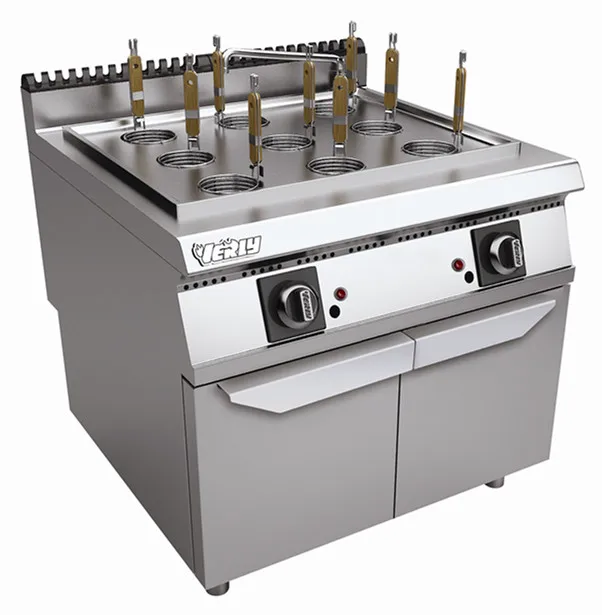 Stainless steel catering kitchen equipements/ Gas range noodle cooker with cabinet CR-PC-709