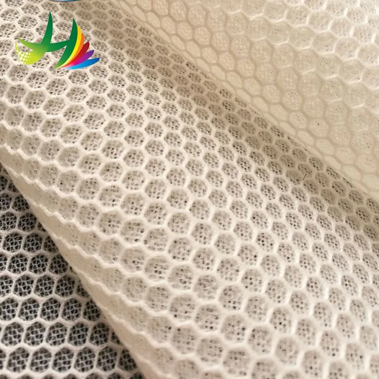 
HH-060 3D spacer mesh material fabric spacer fabric for bath mat sports shoes using net mesh fabric 