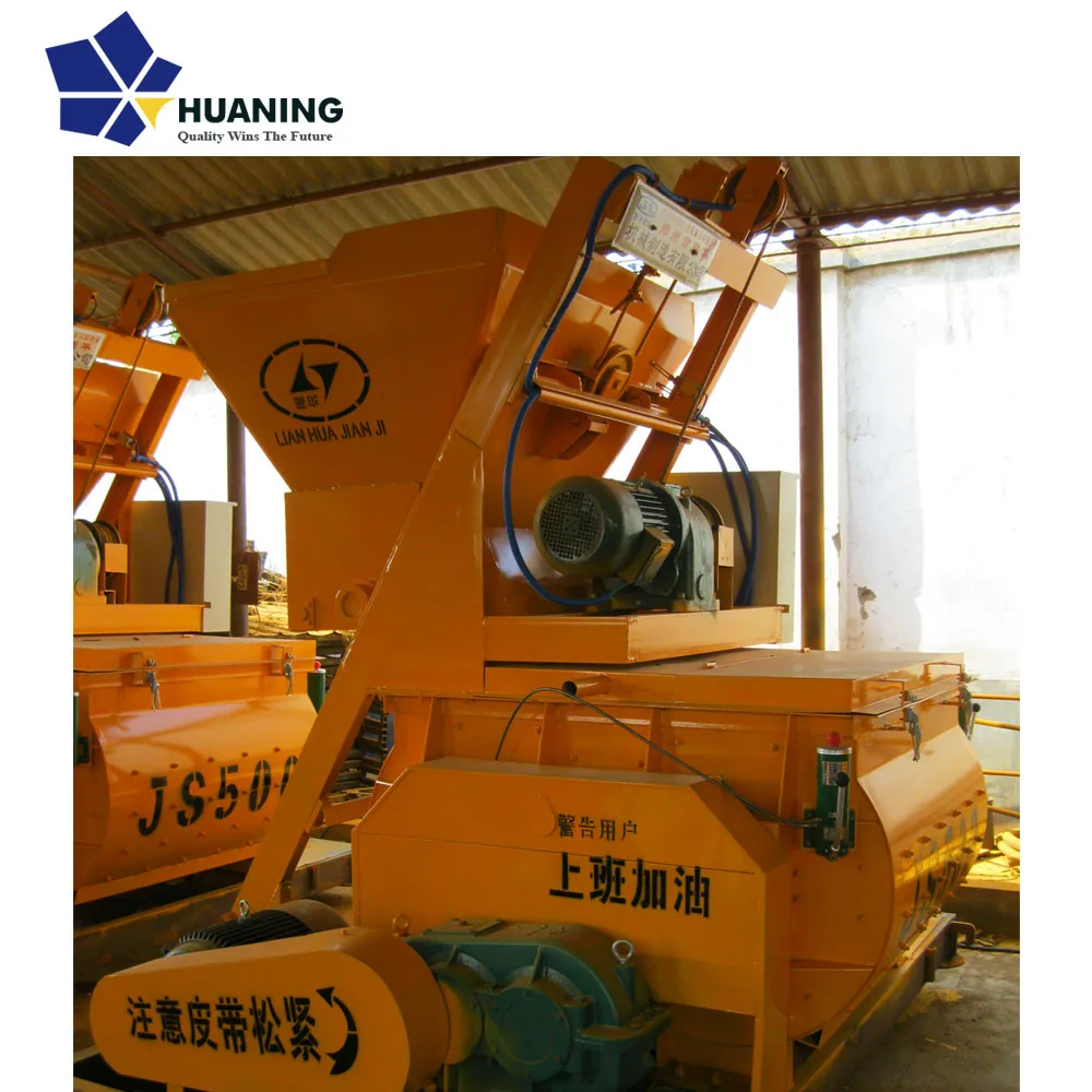 layout novel Automatic Control Concrete Mixer Machine for Sale Forced double horizontal shaft mixer