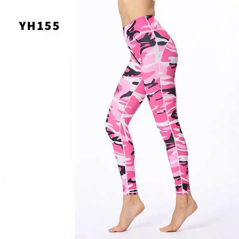 2022 Pants Women High Stretch Leggings,Camouflage Print Fitness Leggings Sporting Workout Leggins