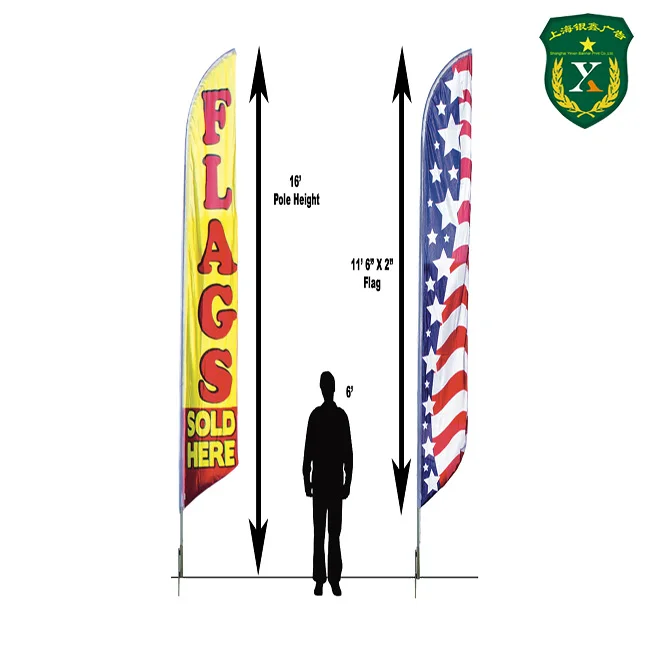 
UV waterproof custom outdoor banner knitted Flags &nbsp;&nbsp;Custom Outdoor advertising portable Beach Flag Banners