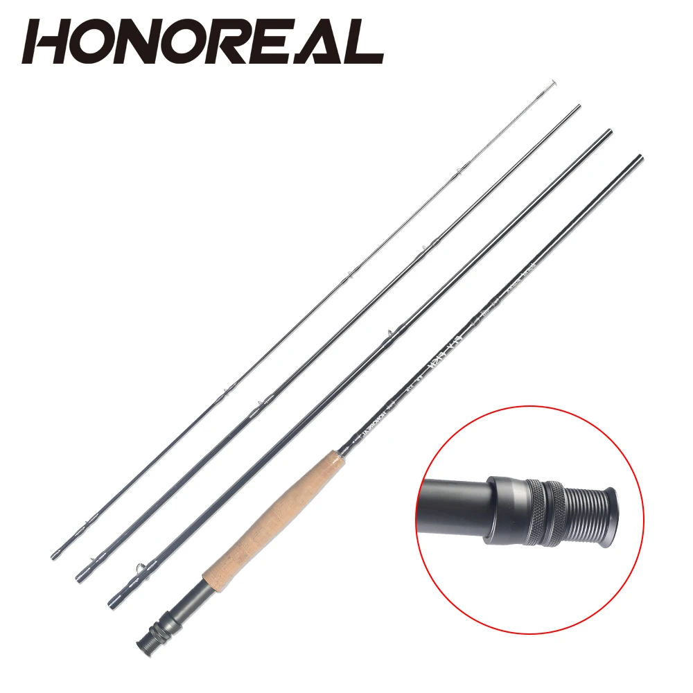 HONOREAL Carbon Fly Rod Fly Fishing Pole for Salmon