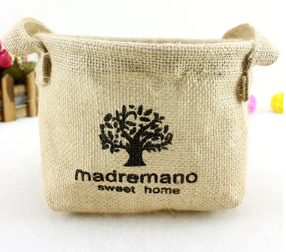 Lovely Carry up Mini Jute Burlap Tote Bags Wholesale
