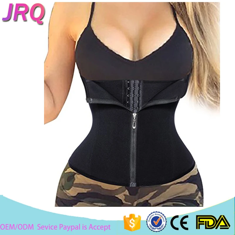 
Free Sample Plus Size Waist Cincher 6X Women Body Shaper Latex Corset Waist Trainer Zipper Custom Waist Trimmer Slimming 