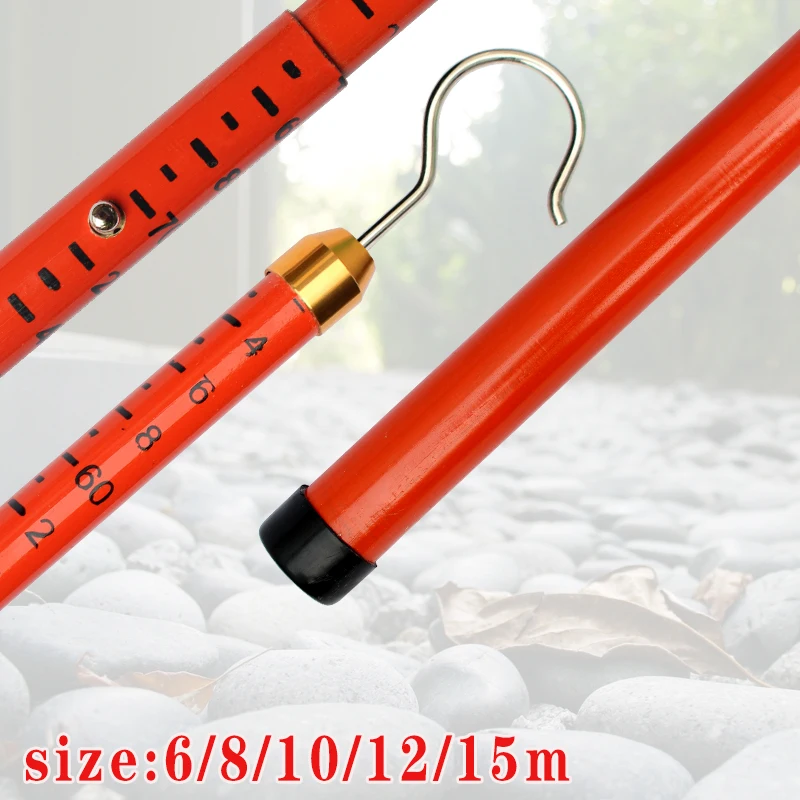 Super light insulated telescopic height measuring rod/stick