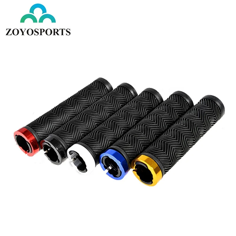 OEM Outdoor Cycling Lockable Handle grips MTB Mountain Bike Fixed Gear Lock-on Grips Bicycle Parts ,5Color