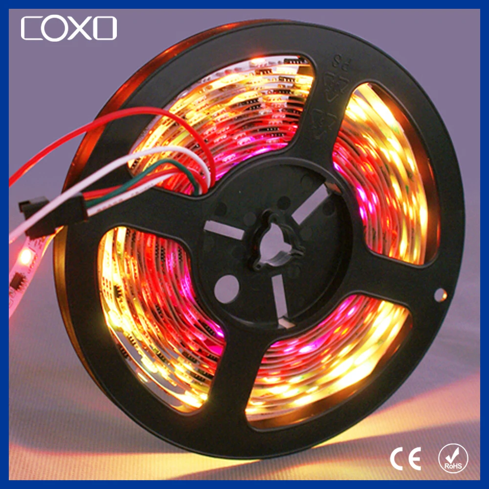 240 Светодиодов на Метр Теплый Белый Гибкие SMD Светодиодные Ленты 3528 5050