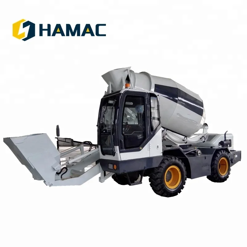 HAMAC good quality 4m3 self-loading mobile concrete mixer