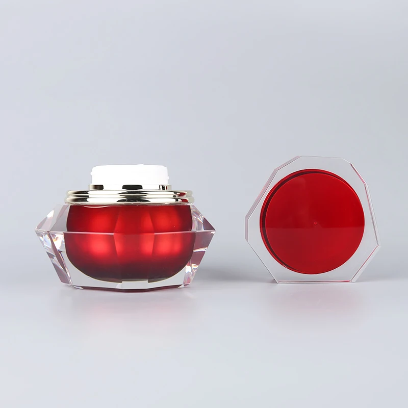 Cosmetic containers with lids empty plastic cream jars for cosmetic
