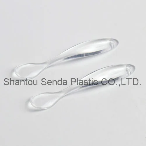 Косметическая мини-Лопатка, ложки из прозрачных материалов PS длиной 6,4 см, маленькая ложка