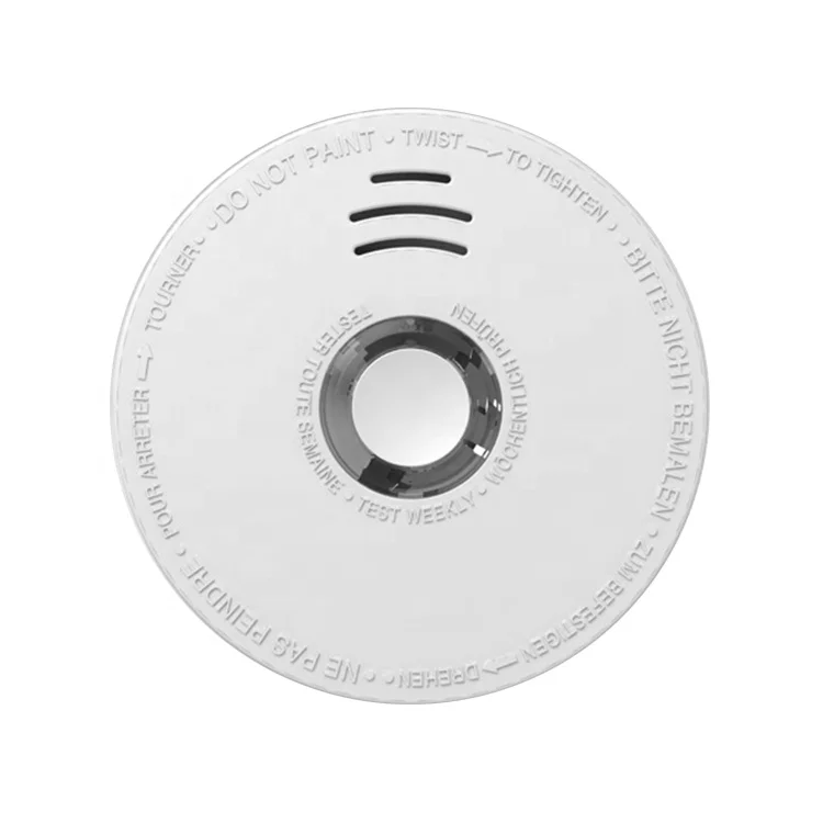 Manufacture UL 9V Battery Operated 10 Years Photoelectric Cigarette Flash Smoke Detector