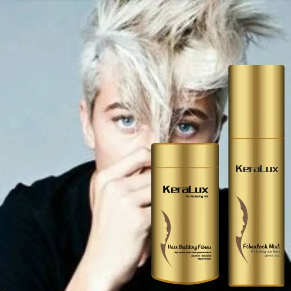 Объем пудры обеспечивает наращивание волос на всю голову Кератиновое