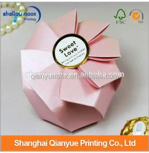 
Customized paper customize fancy candy origami box origami gift box 