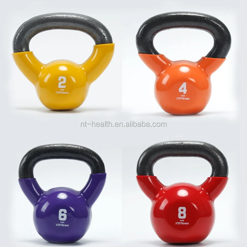 Competition painted vinyl kettlebell set