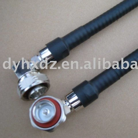 7/8 RF feeder connector DIN7-16 jumper cable 1/2 feeder connector