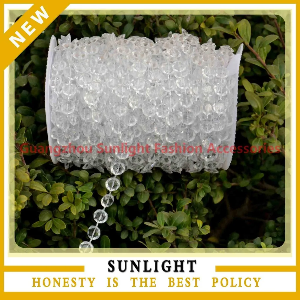 Garland Diamond Strand Acrylic Crystal Bead Wedding Ceremony Stage Backdrop Christmas shopping