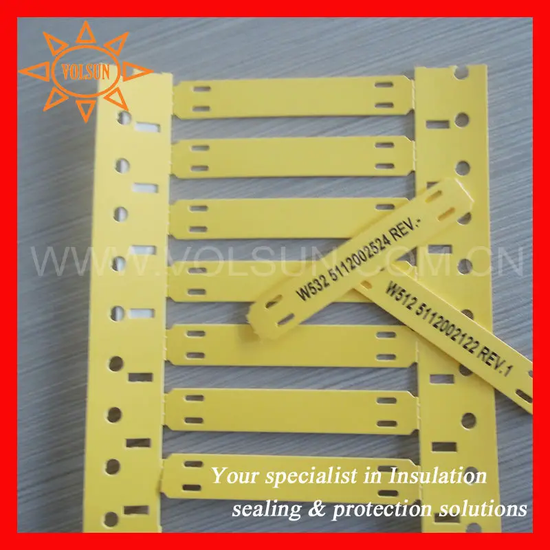 PE Permanent Identification Cable Labels Tags