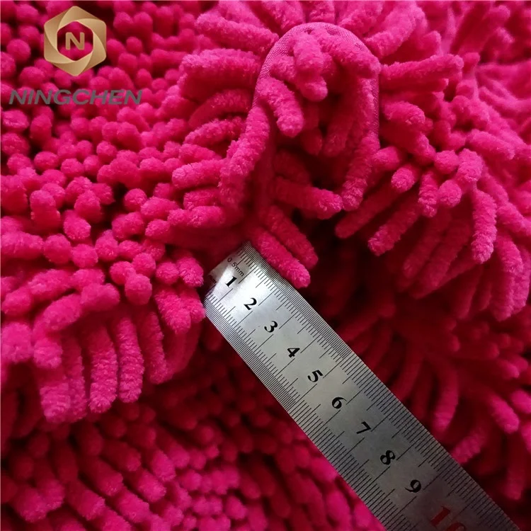
hot sales Chenille Cleaning Microfiber Chenille Fabric 100% Polyester Rug Chenille Shaggy Fabric Microfiber Cleaning Mop Cloth 