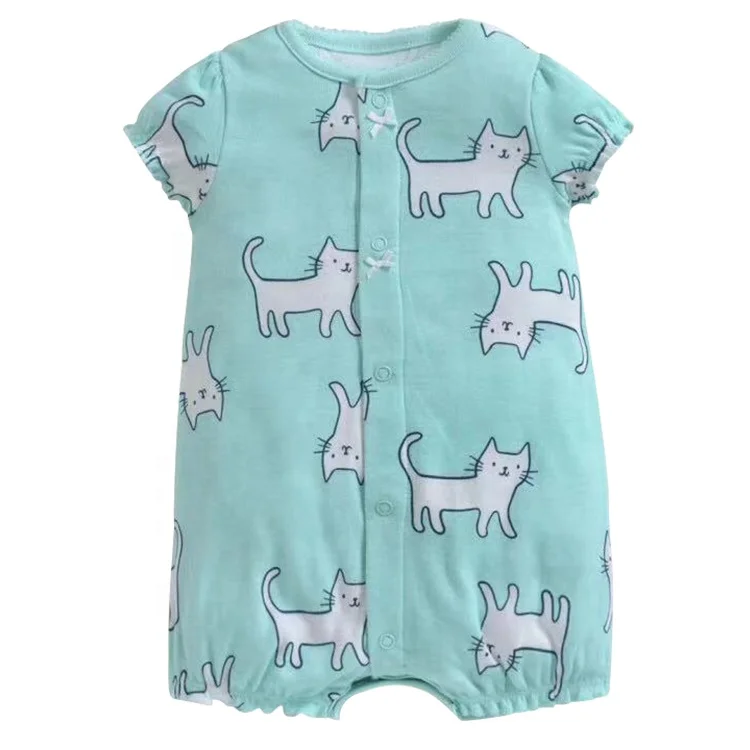 Redkite New Design Short Sleeve Infant Romper Unisex 100% Cotton Baby Jumpsuit Clothes