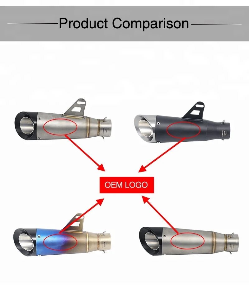 
ZSDTRP Universal 51mm motorcycle exhaust muffler pipe for CB600 YZF600 CBR600 Z750 