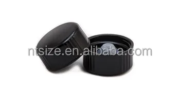 Черная пластиковая закручивающаяся крышка с пластиковой вставкой для бостонской круглой бутылки, 18 мм, 20 мм, 22 мм, 24 мм, 28 мм