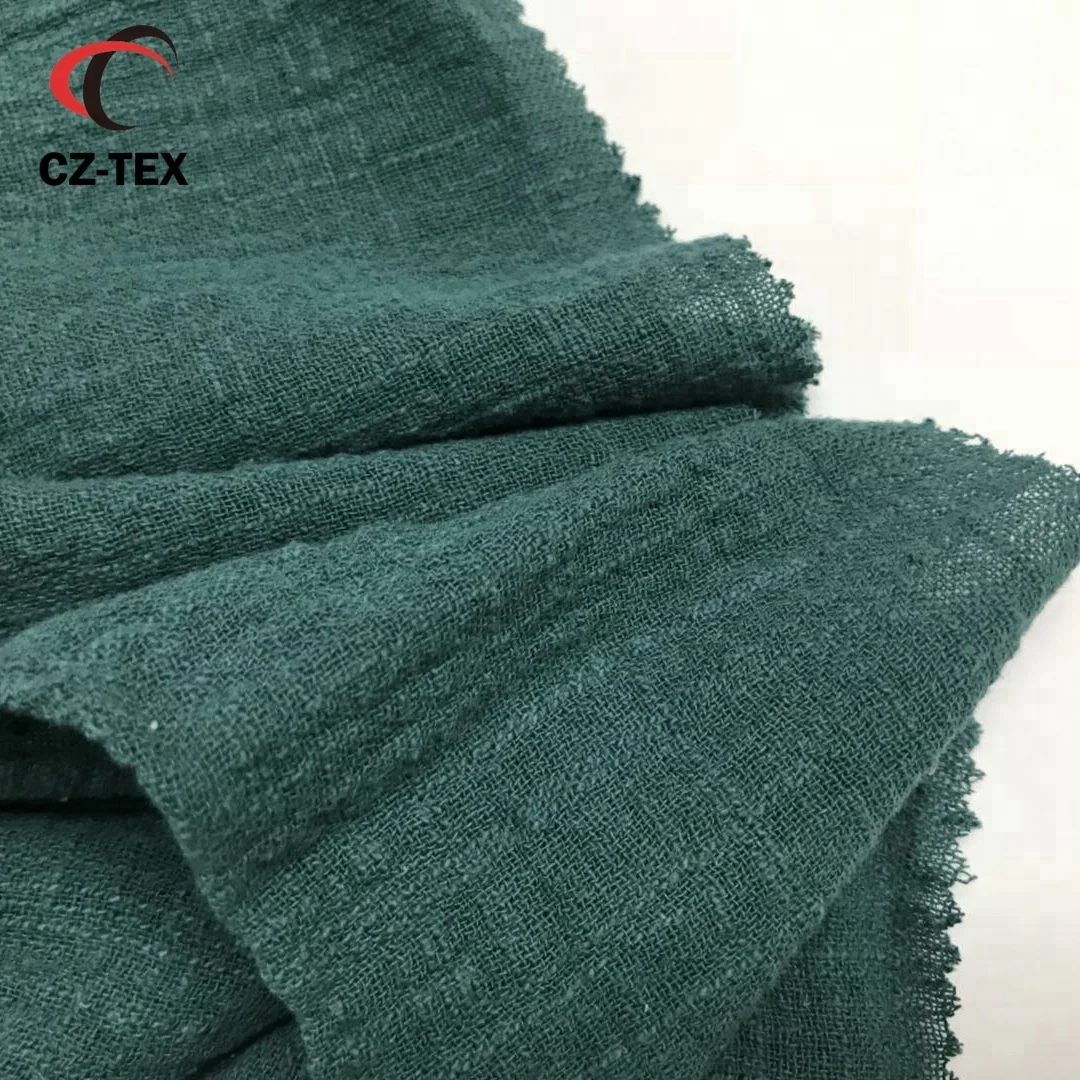 
2021 new design fashion fabrics pure cotton gauze fabric for summer women dresses 