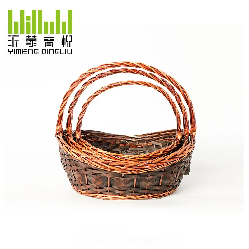 Hot selling handmade woven basket manufacturer gift storage natural wicker basket