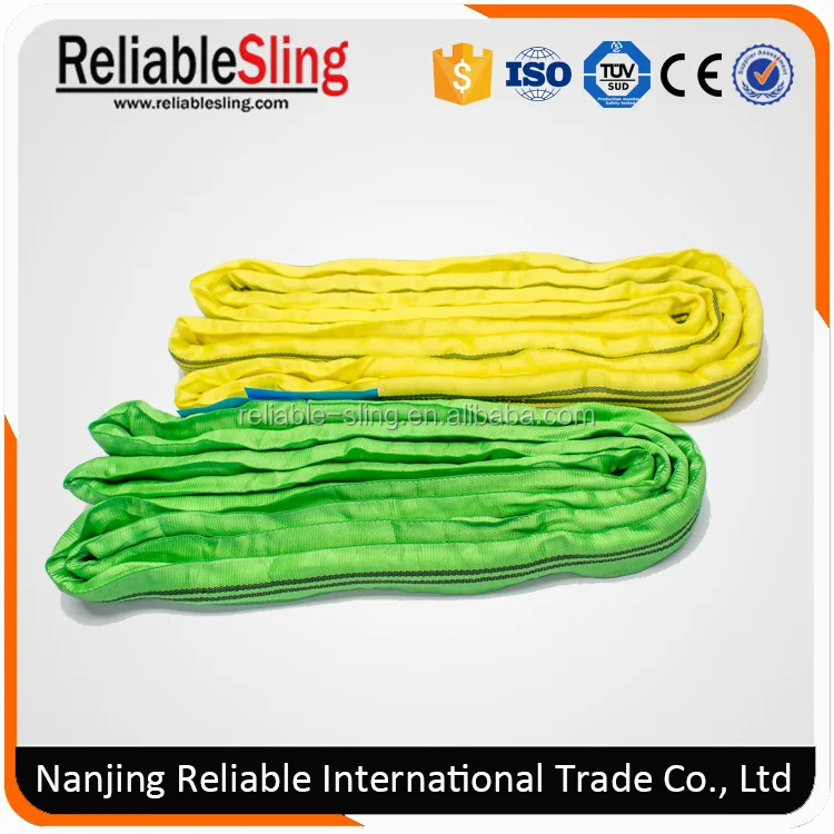 EN 1492-2 Standard Polyester Synthetic Round Sling Safety Factor 7:1