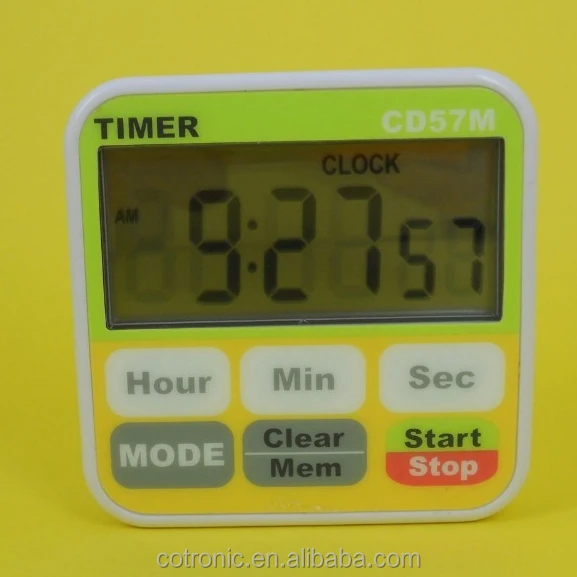 Водонепроницаемый готовить очень большой Цифровые кухонные таймер обратного отсчета