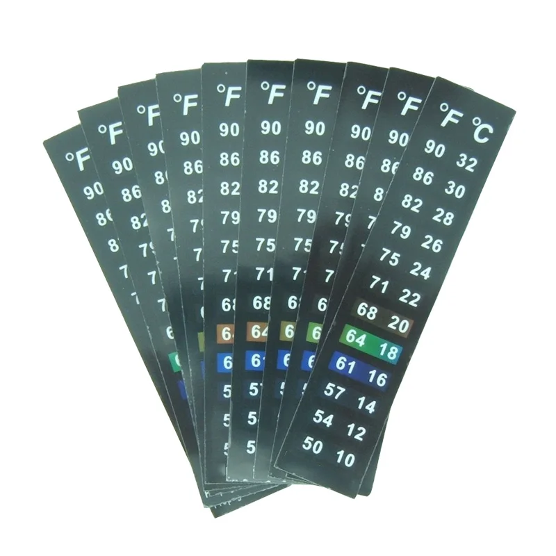Горизонтальная клейкая лента термометра, цифровой дисплей температуры