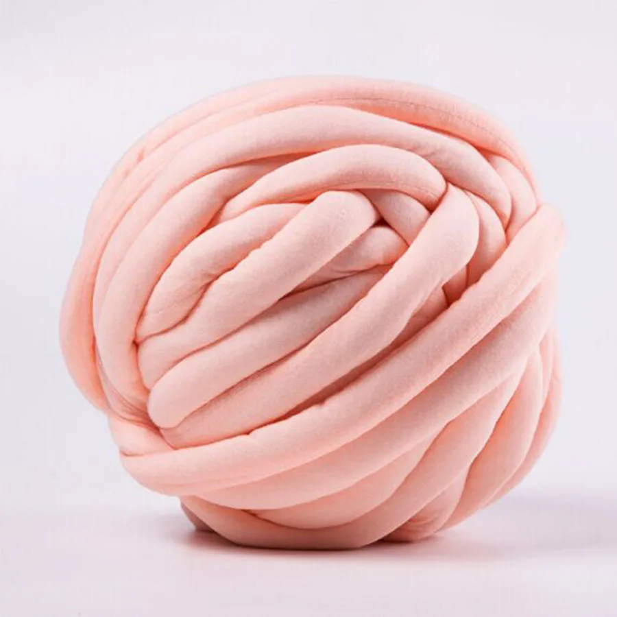 China manufacturer 3cm width cotton tube yarn hollow tube yarn for knitting chunky knit blanket