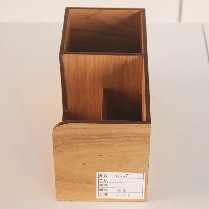 Fast delivery eco-friendly wooden storage desk organizer box