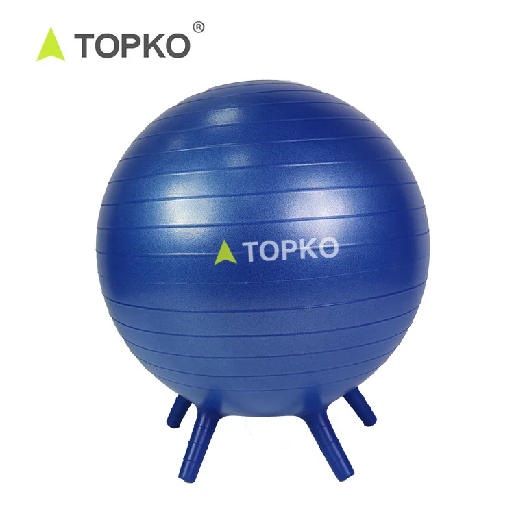 Оптовая продажа тренажерный зал TOPKO с принтом логотипа мяч для йоги фитнес-мяч