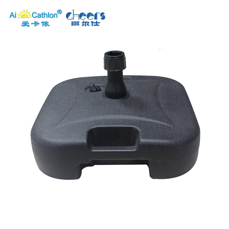 Market Parasol Stand Outdoor Patio Square Plastic Water Filled Umbrellas Bases