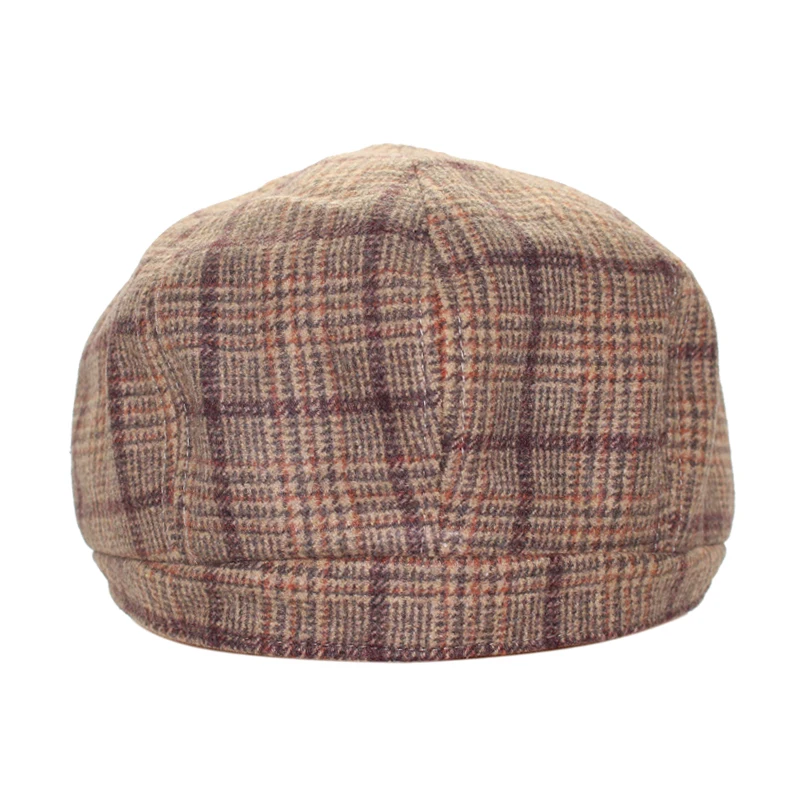 Уличная фабричная Женская однотонная шапочка без рисунка