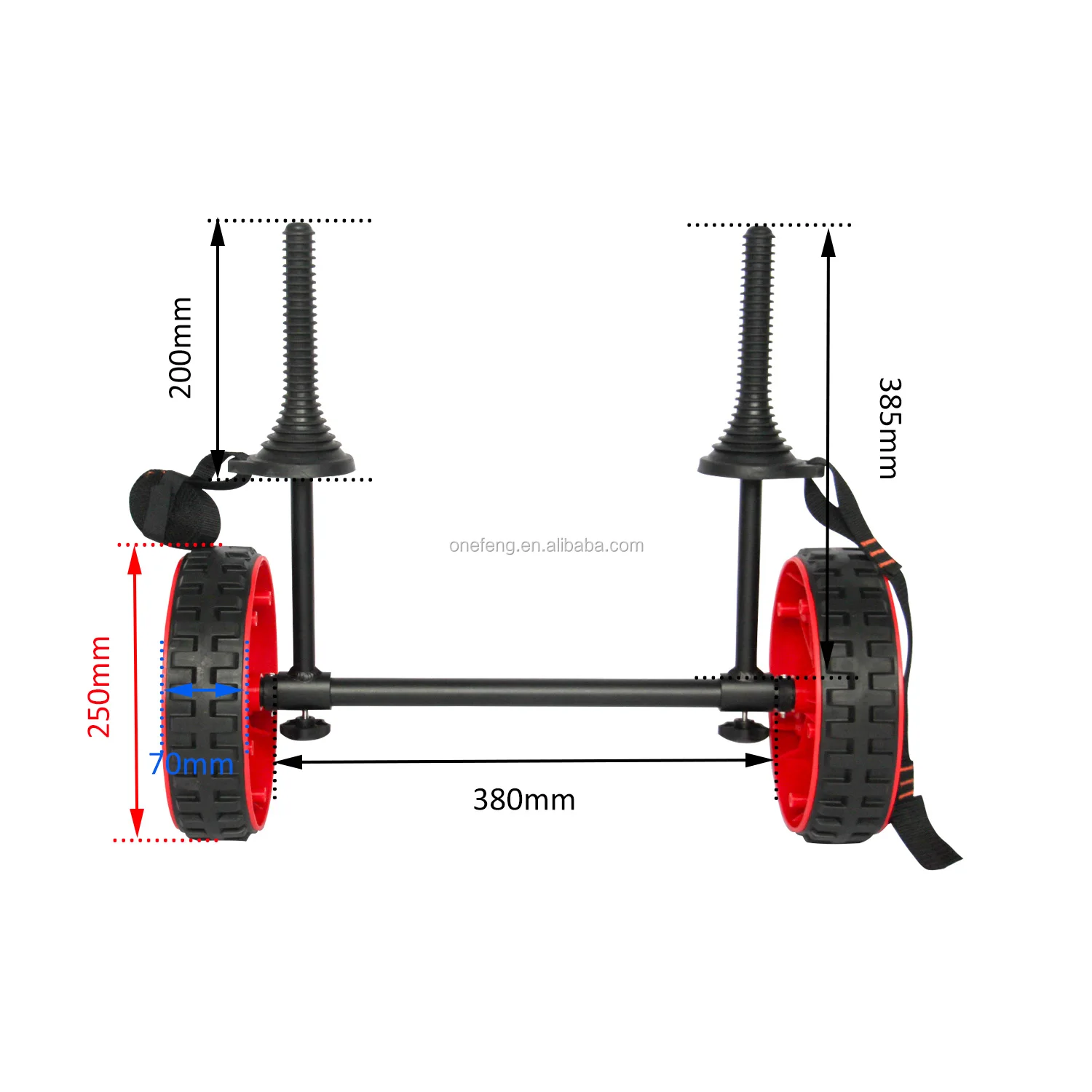 Hot Stable Adjustable Aluminum Beach Kayak Cart Trolley kayak trailer