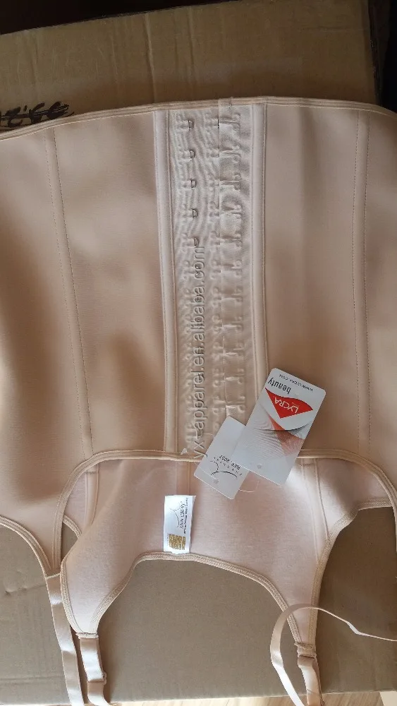 Plus Size 9 Steel Boned Ann Cherry Latex Vest Type Women Corset Waist Trainer Shapers Women Body Shaper Slimming Vest