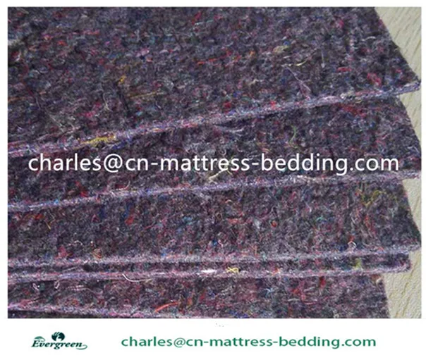 New mattress wadding felt 100% recycle factory direct sale