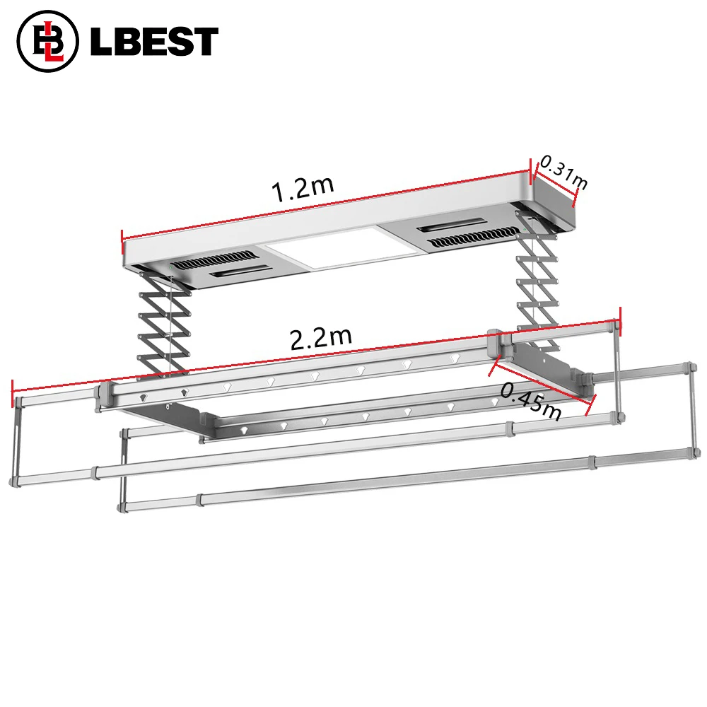 L Best balcony furniture  aluminium  wall hanging clothes drying rack