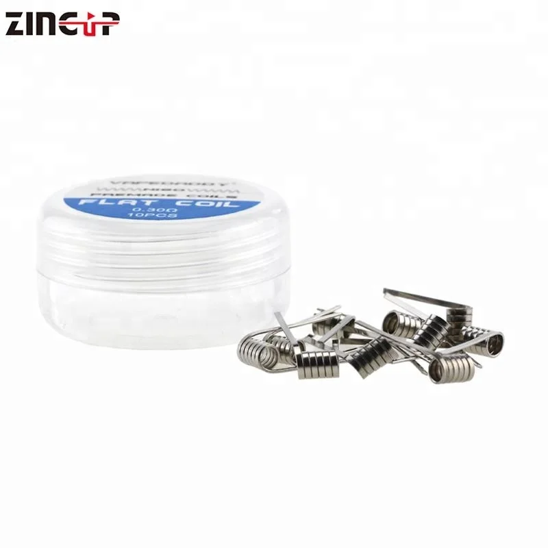 
Best Selling Heating Wire Nichrome/A1/Ni80 Vape Flat Prebuilt Coil 