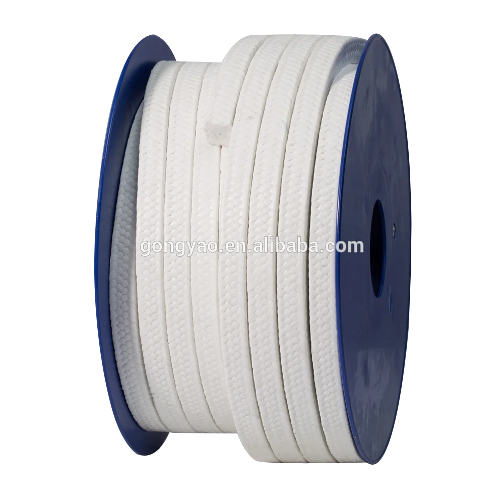 Pure PTFE braided packing for mechanical sealing