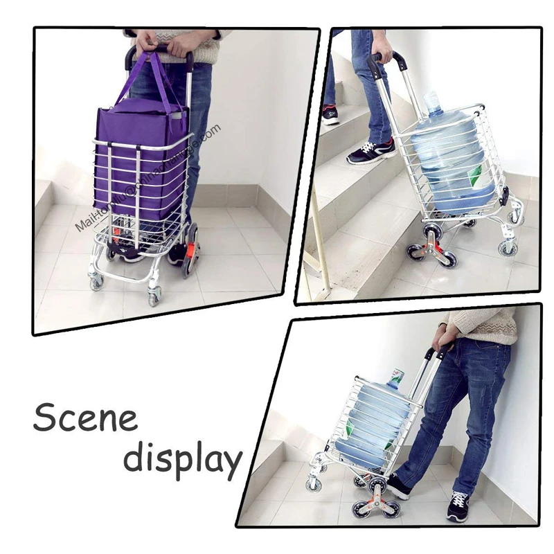 wholesale aluminum folding shopping cart for elderly