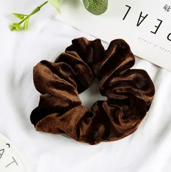 Custom Wholesale Amazon Hot Style Fashion Colors Velvet Hair Scrunchie