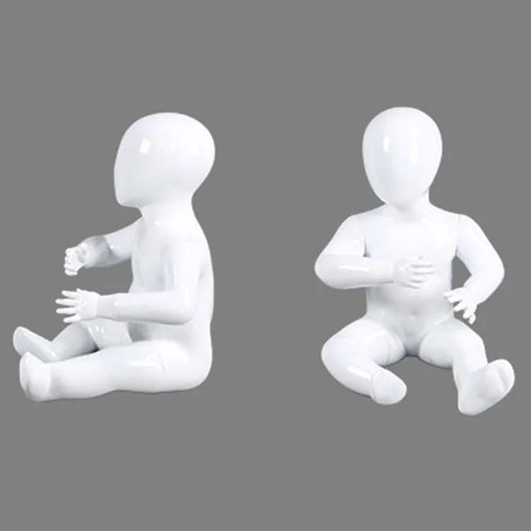 XINJI fashionable bright white sports kids model full body fiberglass baby mannequins hot sell