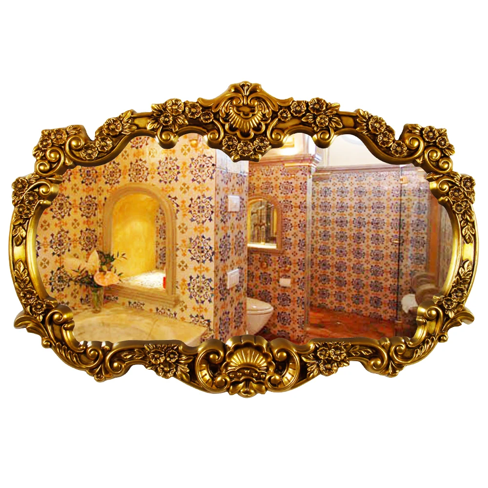 Home designer decoration wall mirror large size framed bathroom mirror