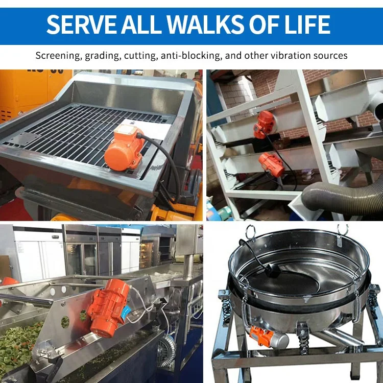 Вибрационный двигатель, маленький прочный горизонтальный Вибрационный двигатель, 30 50 Вт, 110 В переменного тока, 220 В, нержавеющая сталь, 3000 об/мин, 50 Гц, питатель