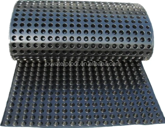 HDPE dimpled drainage sheet for green roof drainage mat