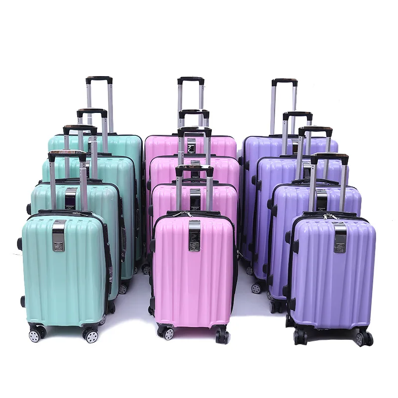 4 Piece PC Travelling Luggage Suitcase Set